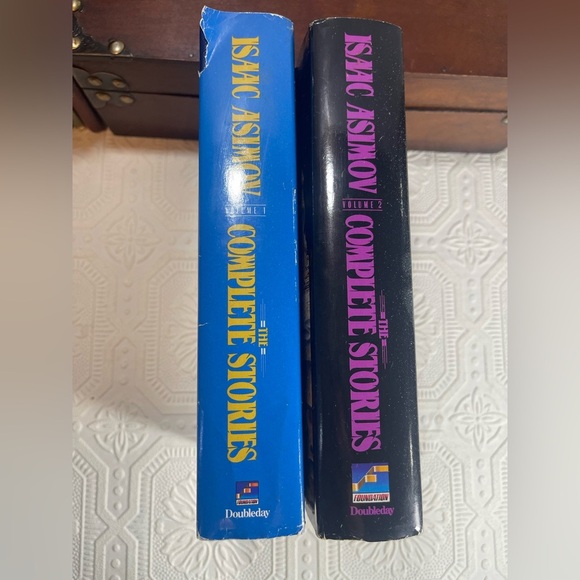 Isaac Asimov The Complete Stories Volume 1 & Volume 2 Set HCDJ Hardcover 1990’s - Picture 7 of 11